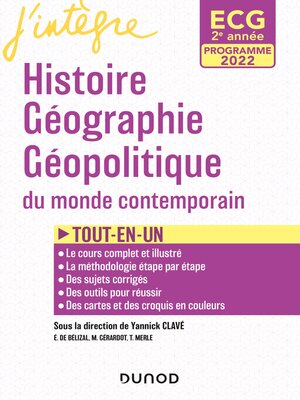 cover image of ECG 2--Histoire Géographie Géopolitique du monde contemporain--Programmes 2022